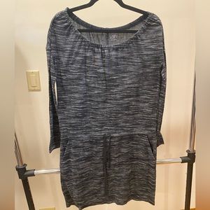 Gray LOFT Sweatshirt Dress